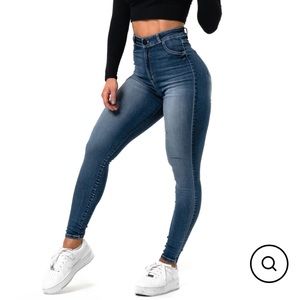 FitJeans sapphire blue skinny jeans high waisted